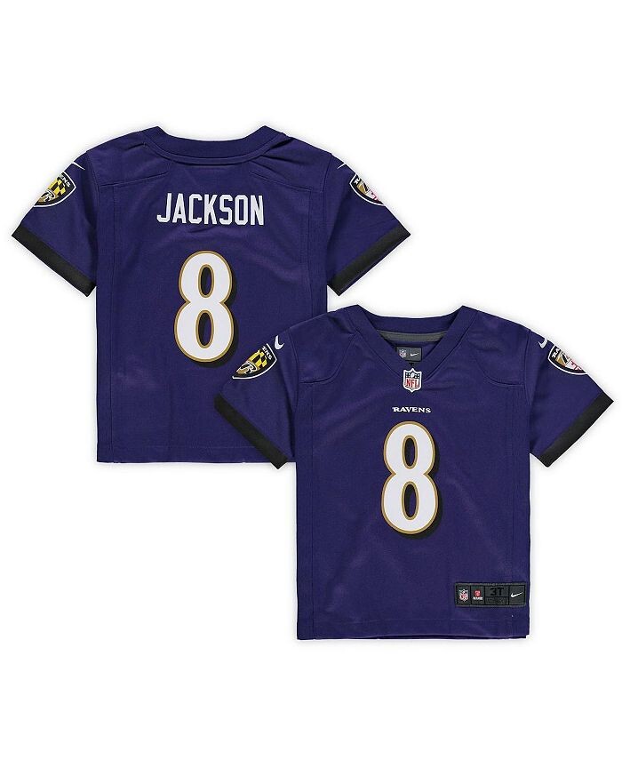 Игровая майка для мальчиков и девочек Baltimore Ravens Ламар Джексон Nike, фиолетовый
Игровая майка для мальчиков и девочек Baltimore Ravens Ламар Джексон Nike, фиолетовый