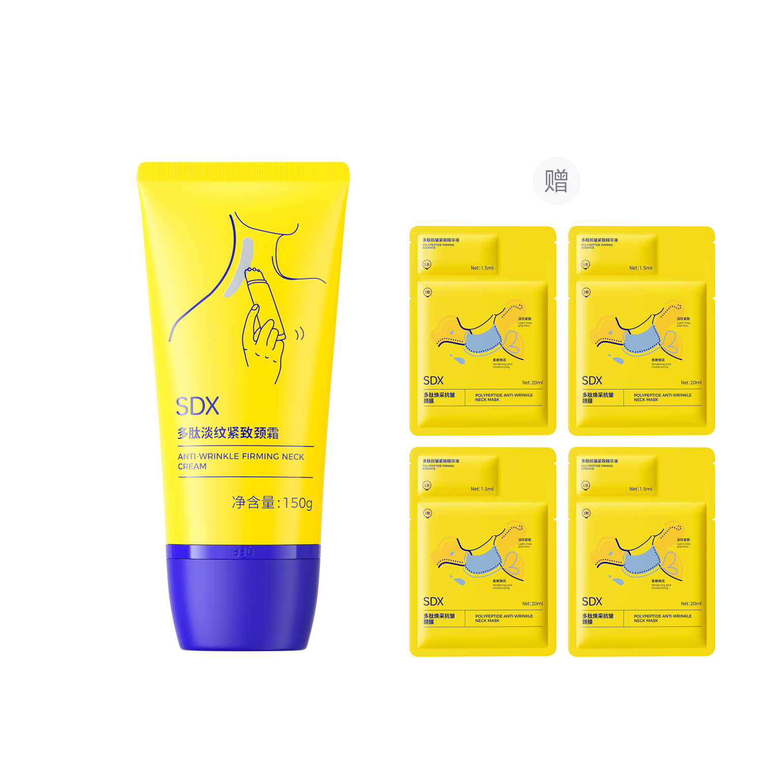 Пептидный крем для шеи против морщин с эффектом лифтинга 150г SDX
Пептидный крем для шеи против морщин с эффектом лифтинга 150г SDX