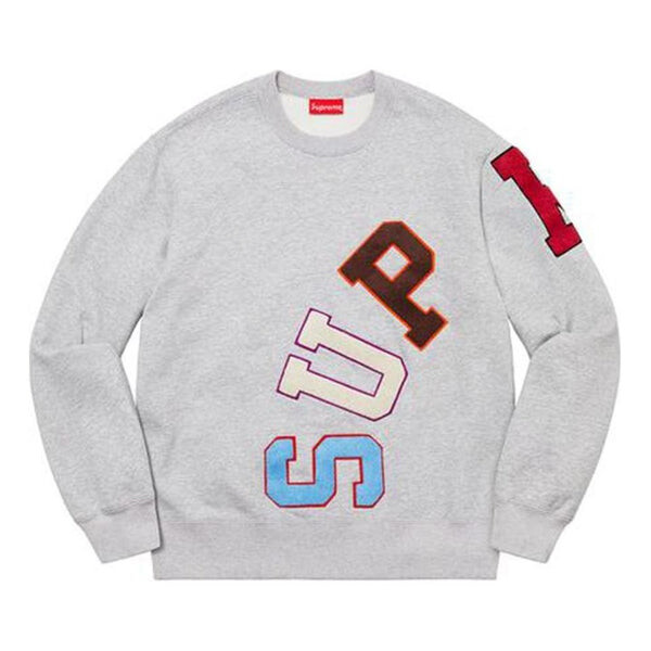 Свитер big logo arc crewneck sweater 'grey blue red' Supreme, серый
Свитер big logo arc crewneck sweater 'grey blue red' Supreme, серый