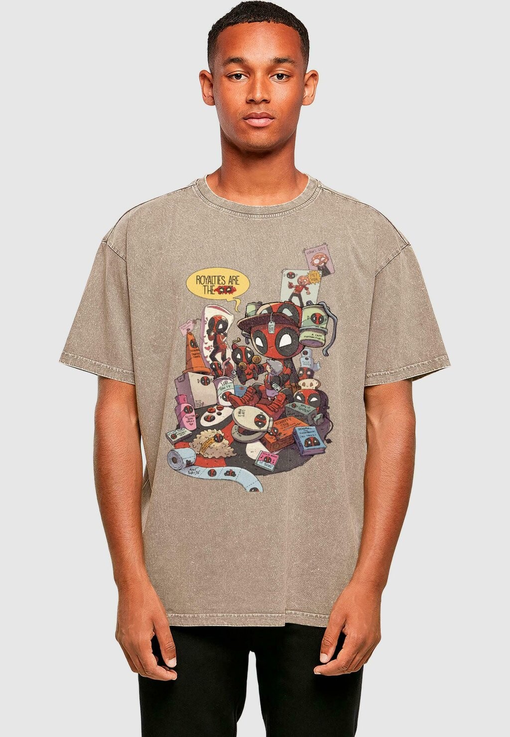 Футболка с принтом DEADPOOL MERCHANDISE ROYALTIES ABSOLUTE CULT, коричневый
Футболка с принтом DEADPOOL MERCHANDISE ROYALTIES ABSOLUTE CULT, коричневый