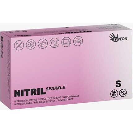 Перчатки Espeon Nitrile Sparkle Pearlescent Pink - маленькие, неопудренные, 2x50 шт.
Перчатки Espeon Nitrile Sparkle Pearlescent Pink - маленькие, неопудренные, 2x50 шт.