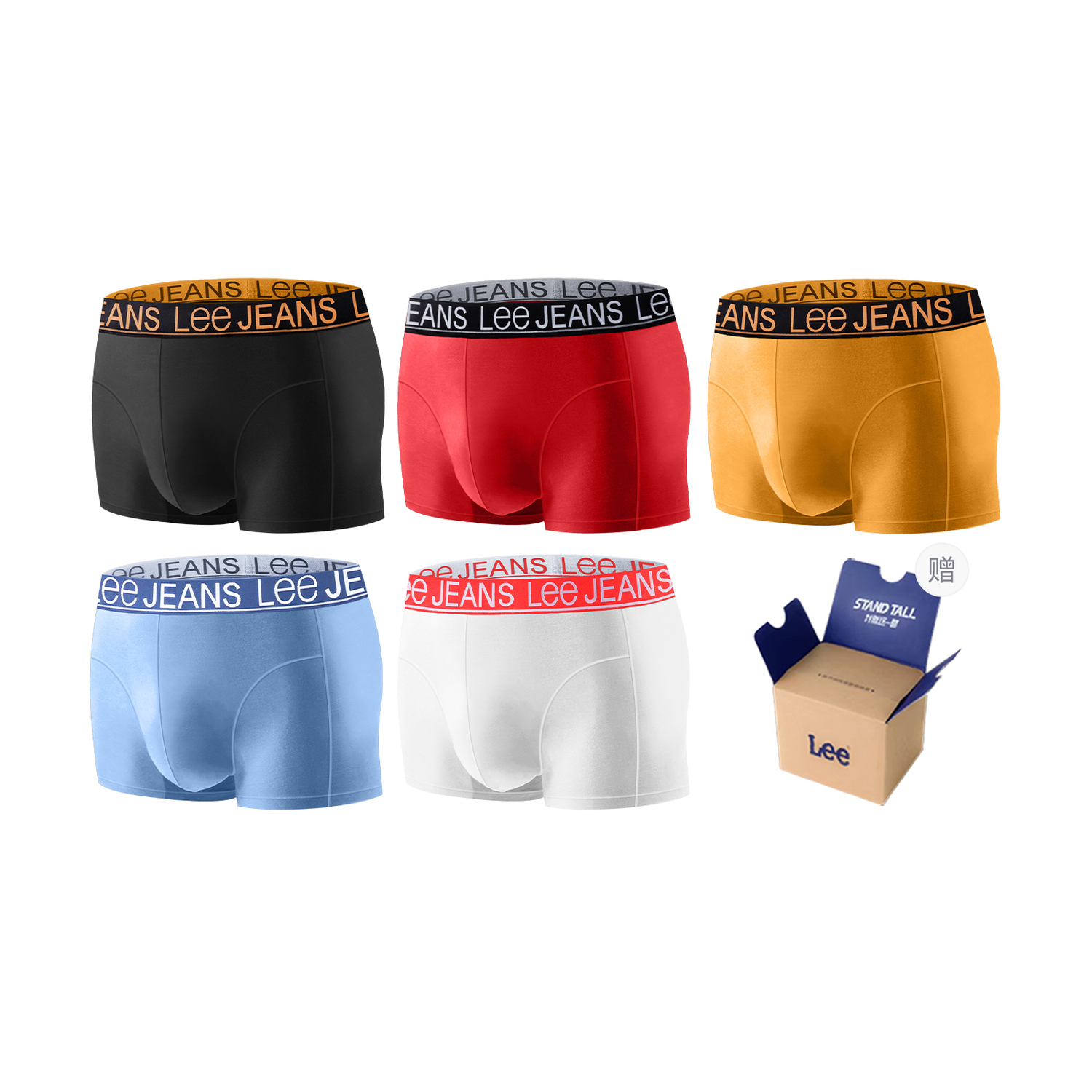 Lee Подарочный набор мужского белья 5 пар
Lee Подарочный набор мужского белья 5 пар