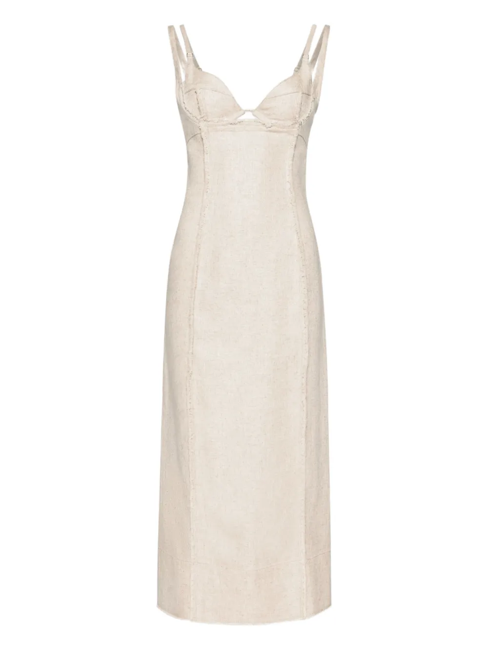 Платье мини Valérie с бахромой JACQUEMUS, нейтральный
Платье мини Valérie с бахромой JACQUEMUS, нейтральный