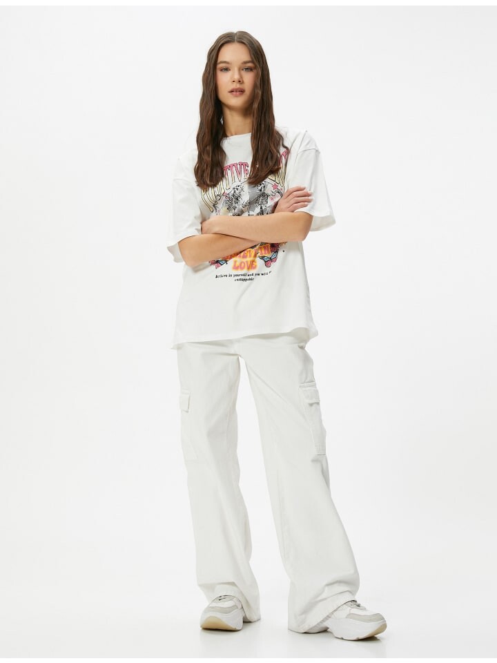 Футболка KOTON T shirt, экрю
Футболка KOTON T shirt, экрю