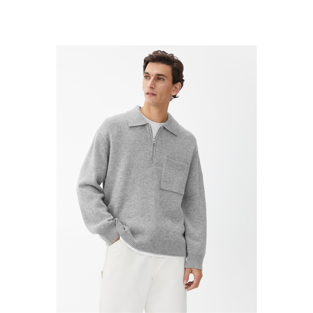 Свитер мужской Arket с полумолнией, светло-серый
Свитер мужской Arket с полумолнией, светло-серый