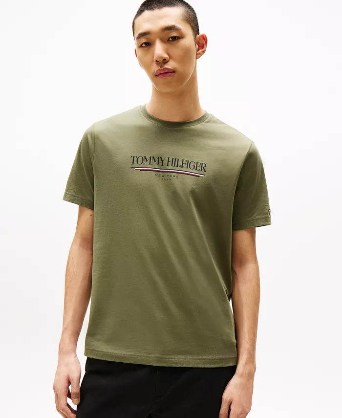 Мужская футболка с логотипом 1985 Tommy Hilfiger, зеленый
Мужская футболка с логотипом 1985 Tommy Hilfiger, зеленый