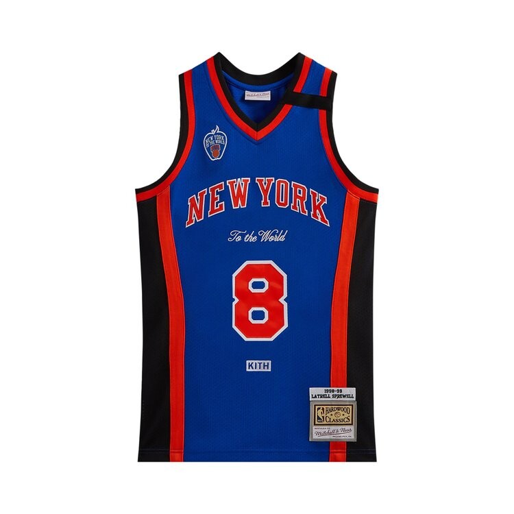 Джерси Kith And Mitchell & Ness For The New York Knicks Latrell Sprewell 'Knicks Blue/Knicks Orange', разноцветный 
Джерси Kith And Mitchell & Ness For The New York Knicks Latrell Sprewell 'Knicks Blue/Knicks Orange', разноцветный