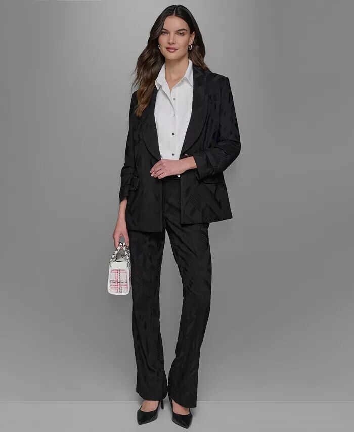 Блейзер с воротником-шалью, блузка с завязкой на шее и широкие брюки KARL LAGERFELD PARIS, черный
Блейзер с воротником-шалью, блузка с завязкой на шее и широкие брюки KARL LAGERFELD PARIS, черный