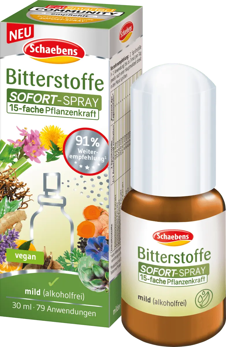 Моментальный спрей «Горькие вещества» 30 мл. Schaebens
Моментальный спрей «Горькие вещества» 30 мл. Schaebens