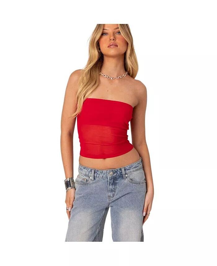 Женский топ-труба Celestia Sheer Mesh Edikted, красный
Женский топ-труба Celestia Sheer Mesh Edikted, красный