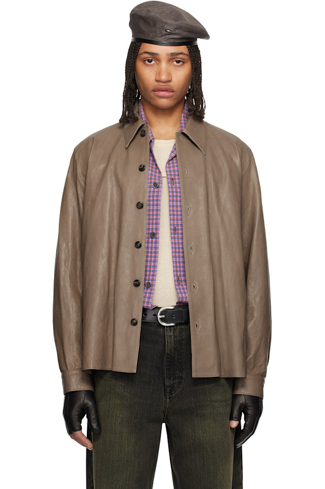 Сварочная кожаная рубашка Our Legacy, серый
Сварочная кожаная рубашка Our Legacy, серый