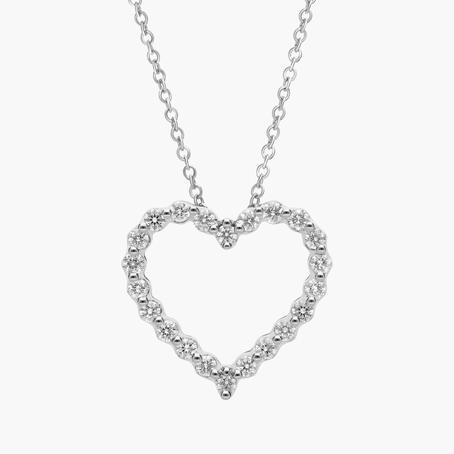 Подвеска в виде плавающего бриллиантового сердца из 14-каратного белого золота (1/2 карата) Blue Nile
Подвеска в виде плавающего бриллиантового сердца из 14-каратного белого золота (1/2 карата) Blue Nile