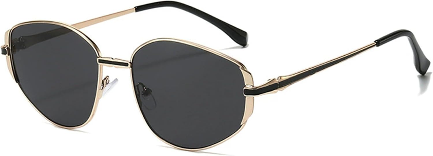 Женские солнцезащитные очки Bullabulling в стиле ретро овальной оправы, модные, роскошные, с металлическим каркасом, «кошачий глаз», мужские, для активного отдыха и вождения, с защитой от УФ-излучения UV400, Gold Black
Женские солнцезащитные очки Bullabulling в стиле ретро овальной оправы, модные, роскошные, с металлическим каркасом, «кошачий глаз», мужские, для активного отдыха и вождения, с защитой от УФ-излучения UV400, Gold Black