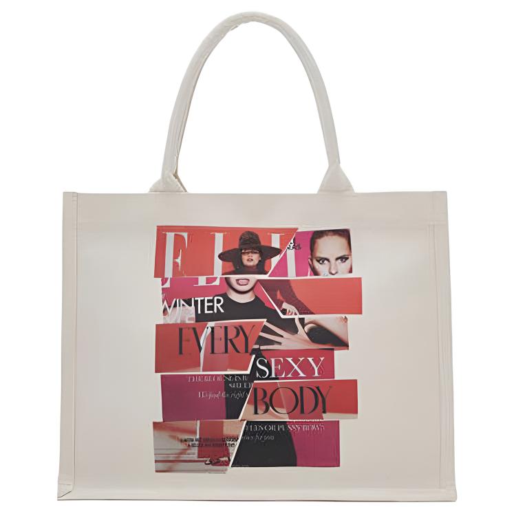 ELLE Сумка-шоппер из ткани, большая женская сумка, черно-белая/мультиколор
ELLE Сумка-шоппер из ткани, большая женская сумка, черно-белая/мультиколор