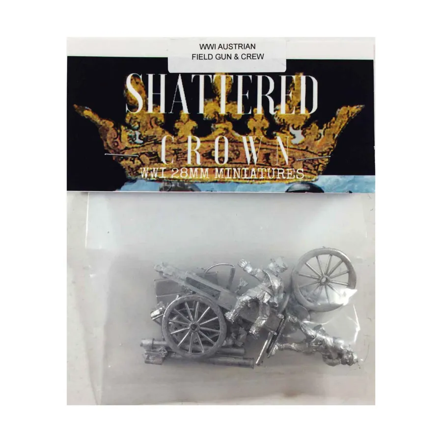 Австрийское полевое орудие и экипаж, WWI Shattered Crown Miniatures - Austrian (28mm)
Австрийское полевое орудие и экипаж, WWI Shattered Crown Miniatures - Austrian (28mm)