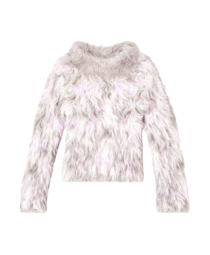 Белая толстовка с узором и высоким воротником. Diesel, бежевый
Белая толстовка с узором и высоким воротником. Diesel, бежевый