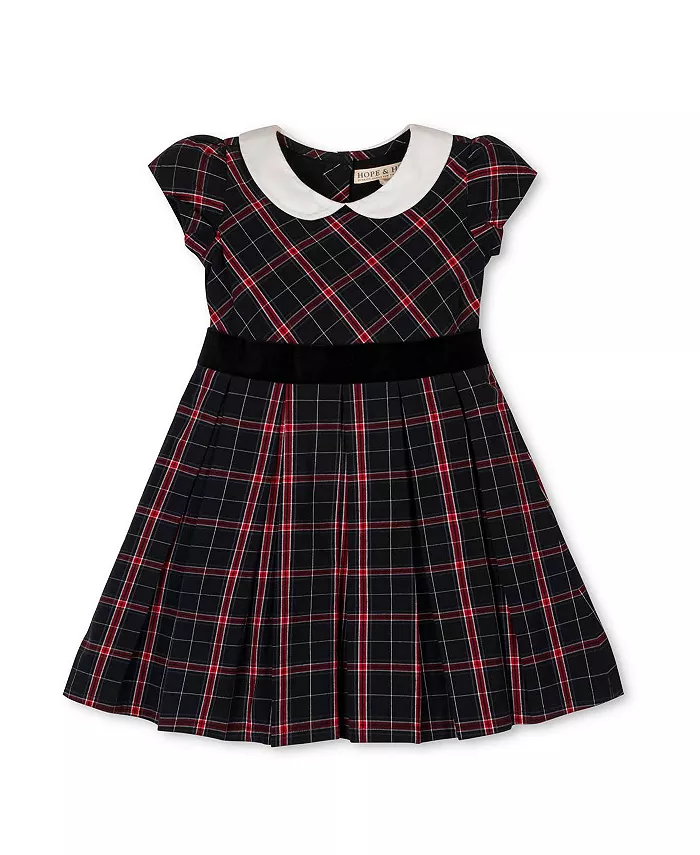 Органическое платье из стретч-поплина с воротником Питер Пэн и бархатом для девочек Little and Big Girls Hope & Henry, черный
Органическое платье из стретч-поплина с воротником Питер Пэн и бархатом для девочек Little and Big Girls Hope & Henry, черный