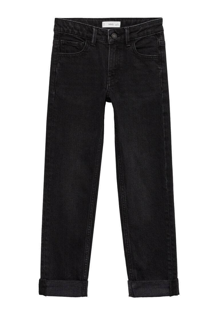 Джинсы прямого кроя Mango Kids, черный деним
Джинсы прямого кроя Mango Kids, черный деним