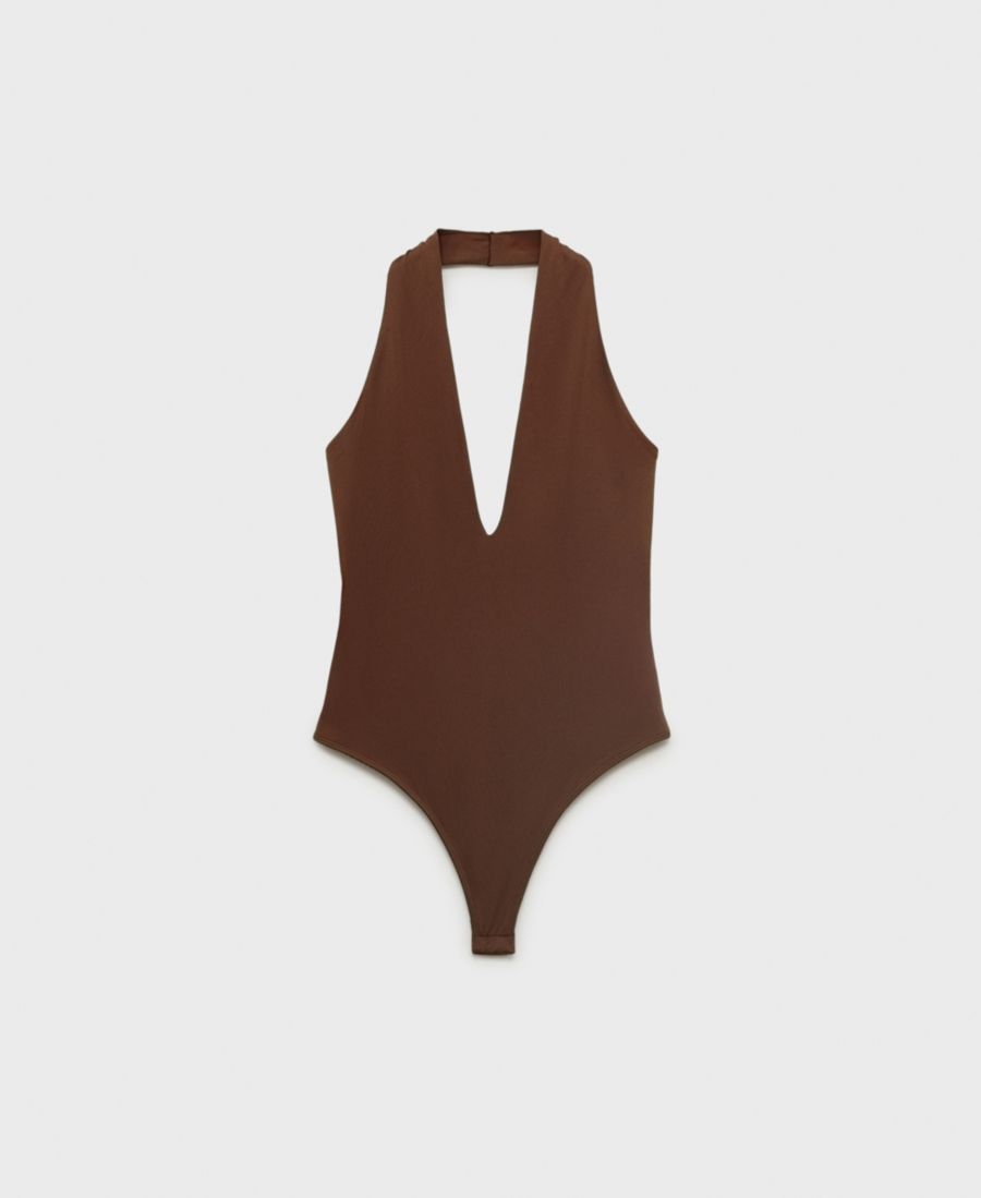 Женский боди с V-образным вырезом MANGO, Chocolate
Женский боди с V-образным вырезом MANGO, Chocolate