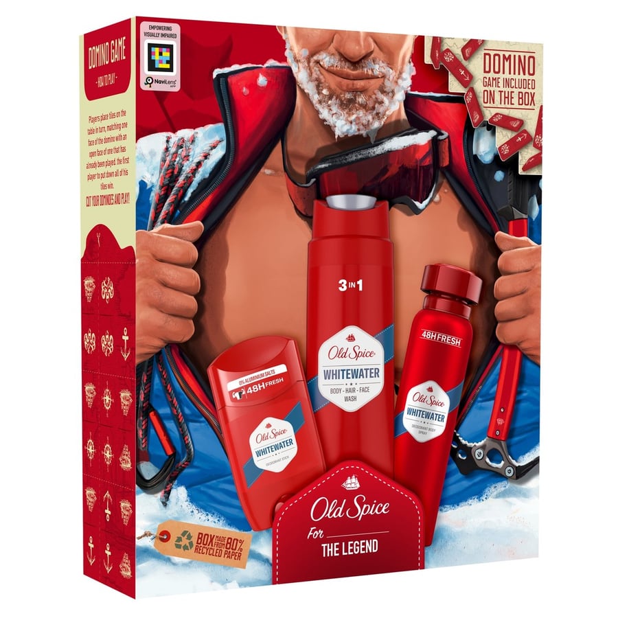 Old Spice, Whitewater, набор косметики, 3 предмета.
Old Spice, Whitewater, набор косметики, 3 предмета.