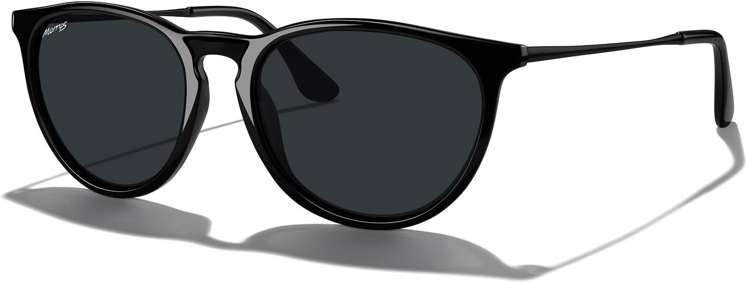 Винтажные поляризованные солнцезащитные очки MERRY'S для женщин и мужчин, ретро-стиль, круглые зеркальные линзы, защита от ультрафиолета UV400, Black Frame/Black Lens/Black Legs
Винтажные поляризованные солнцезащитные очки MERRY'S для женщин и мужчин, ретро-стиль, круглые зеркальные линзы, защита от ультрафиолета UV400, Black Frame/Black Lens/Black Legs