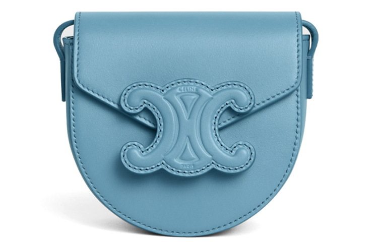 CELINE Кожаная седельная сумка кошелек через плечо мини женская синяя
CELINE Кожаная седельная сумка кошелек через плечо мини женская синяя