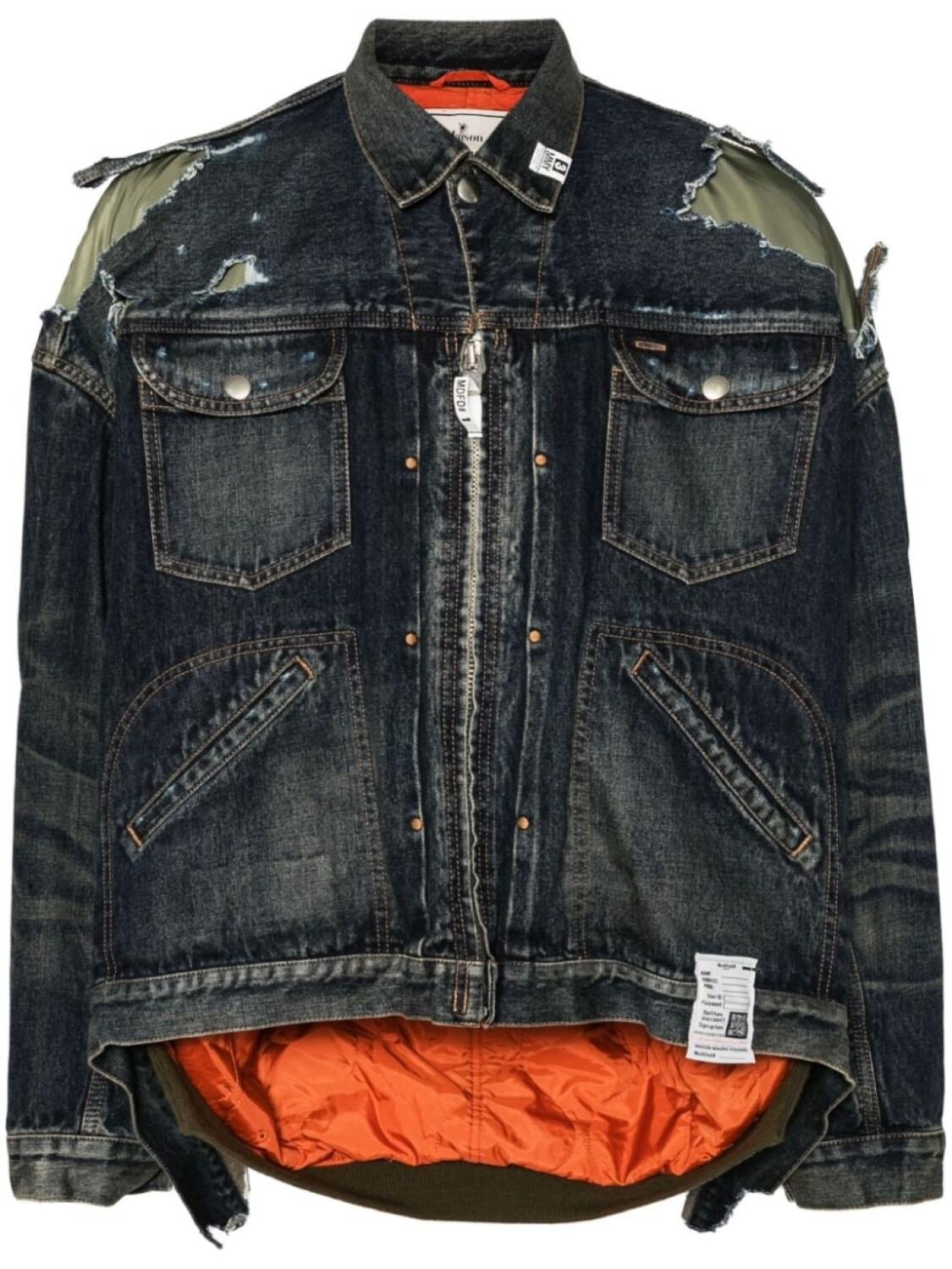 Maison MIHARA YASUHIRO многослойная джинсовая куртка, синий
Maison MIHARA YASUHIRO многослойная джинсовая куртка, синий