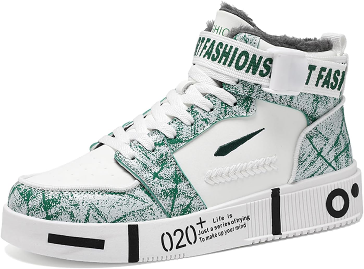 Мужские зимние кроссовки с меховой подкладкой, высокие, для скейтбординга, повседневная носка, теплые повседневные прогулочные обувь Spwagym, зеленый
Мужские зимние кроссовки с меховой подкладкой, высокие, для скейтбординга, повседневная носка, теплые повседневные прогулочные обувь Spwagym, зеленый