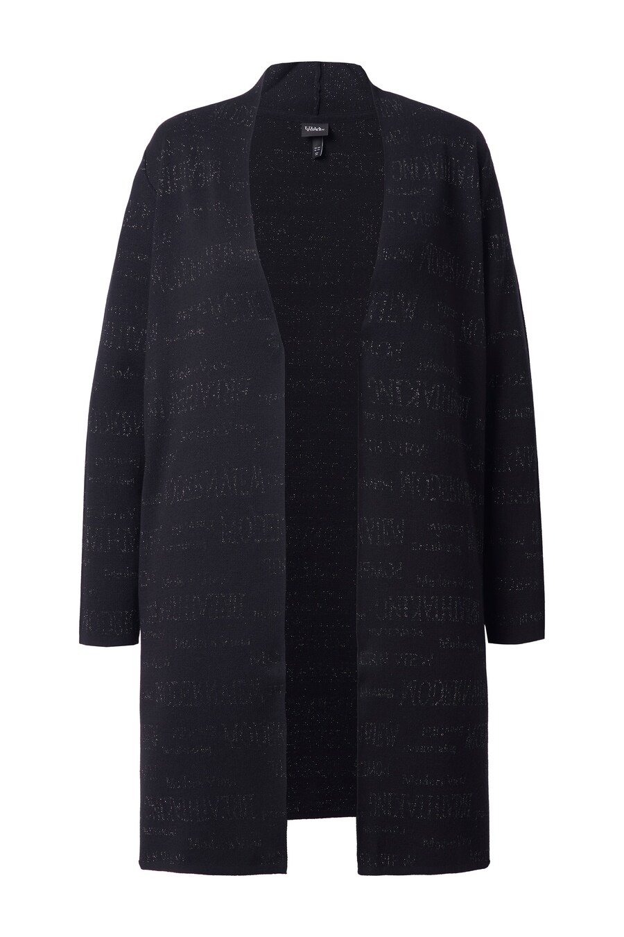 Вязаный кардиган Ulla Popken, черный
Вязаный кардиган Ulla Popken, черный