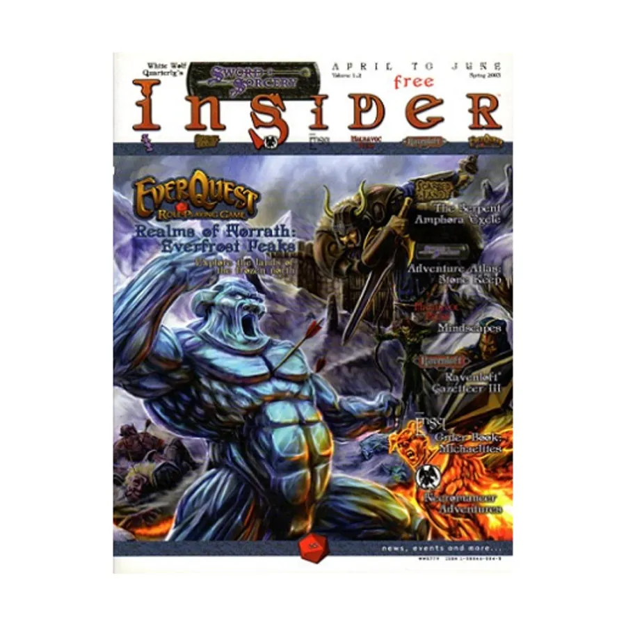 Журнал #1.2 "EverQuest, Ravenloft, Engel", White Wolf Quarterly/Sword & Sorcery Insider Magazine
Журнал #1.2 "EverQuest, Ravenloft, Engel", White Wolf Quarterly/Sword & Sorcery Insider Magazine