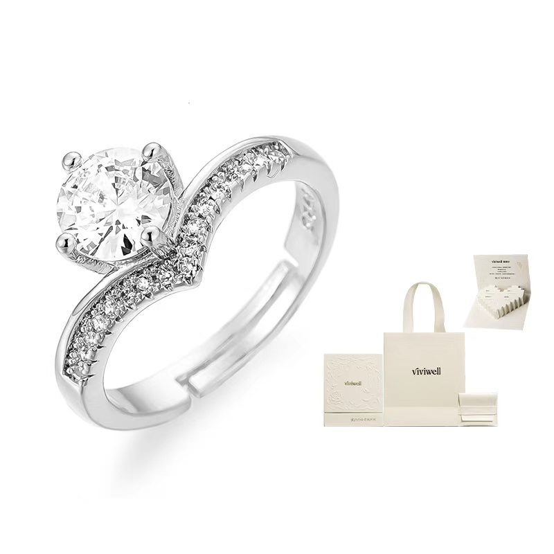 Нишевое дизайнерское кольцо для женщин VIVIWELL, Brilliant Wish Confession Diamond Ring
Нишевое дизайнерское кольцо для женщин VIVIWELL, Brilliant Wish Confession Diamond Ring