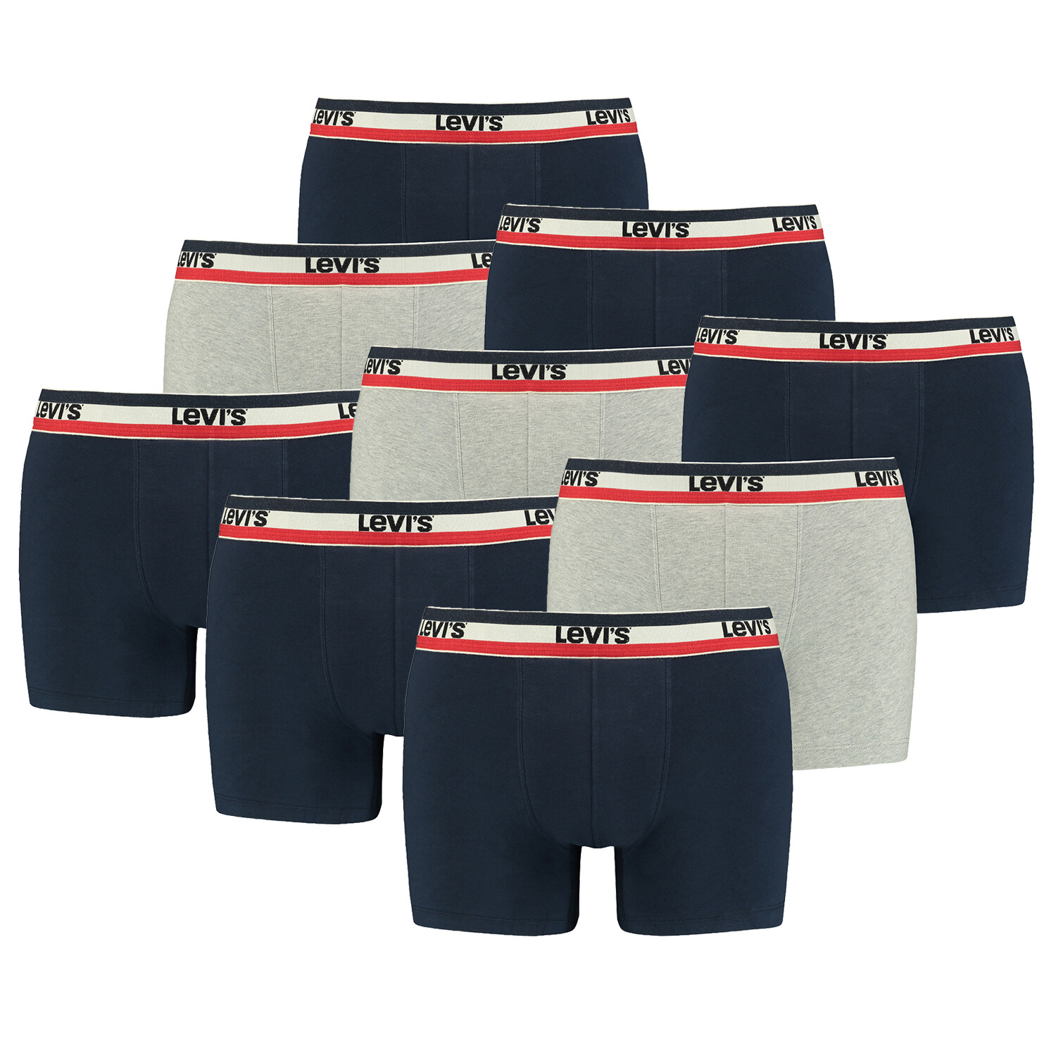 Боксеры Levi´s Boxershorts LEVIS Men Sprtswr Logo Boxer 9P, цвет Navy / Grey Melange
Боксеры Levi´s Boxershorts LEVIS Men Sprtswr Logo Boxer 9P, цвет Navy / Grey Melange