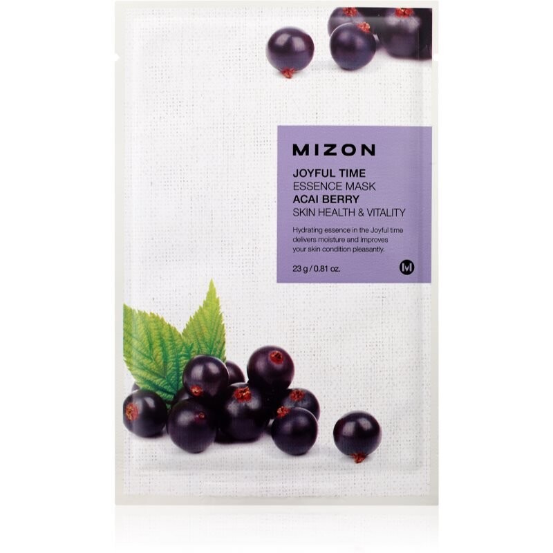 Mizon Joyful Time Acai Berry тканевая маска, осветляющая и придающая коже жизненную силу, 23 г
Mizon Joyful Time Acai Berry тканевая маска, осветляющая и придающая коже жизненную силу, 23 г