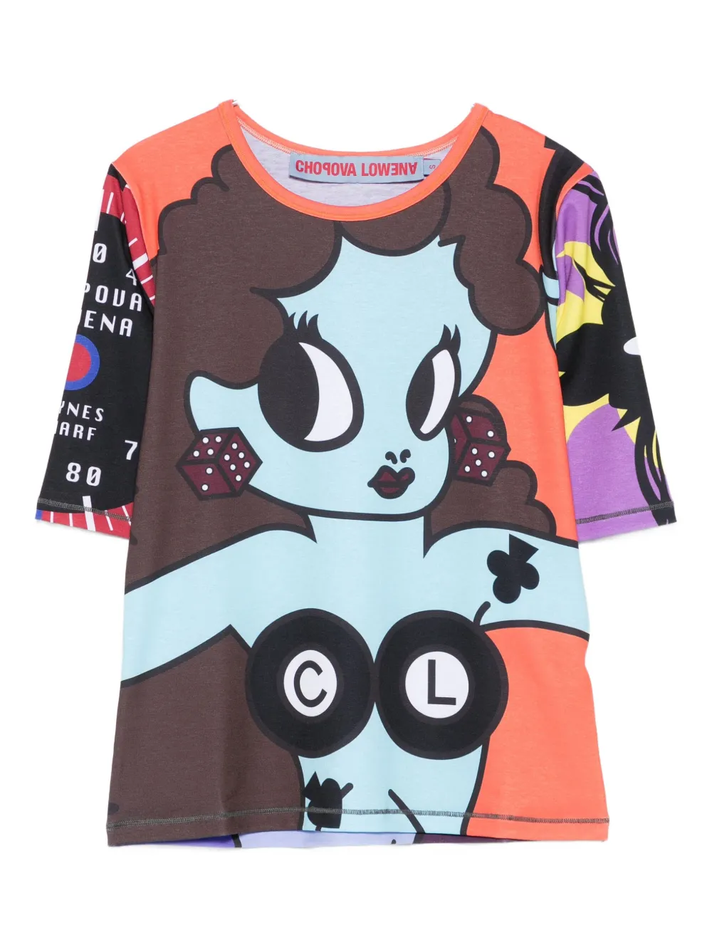 Футболка с графическим принтом "Lady Luck" Chopova Lowena, мультиколор
Футболка с графическим принтом "Lady Luck" Chopova Lowena, мультиколор