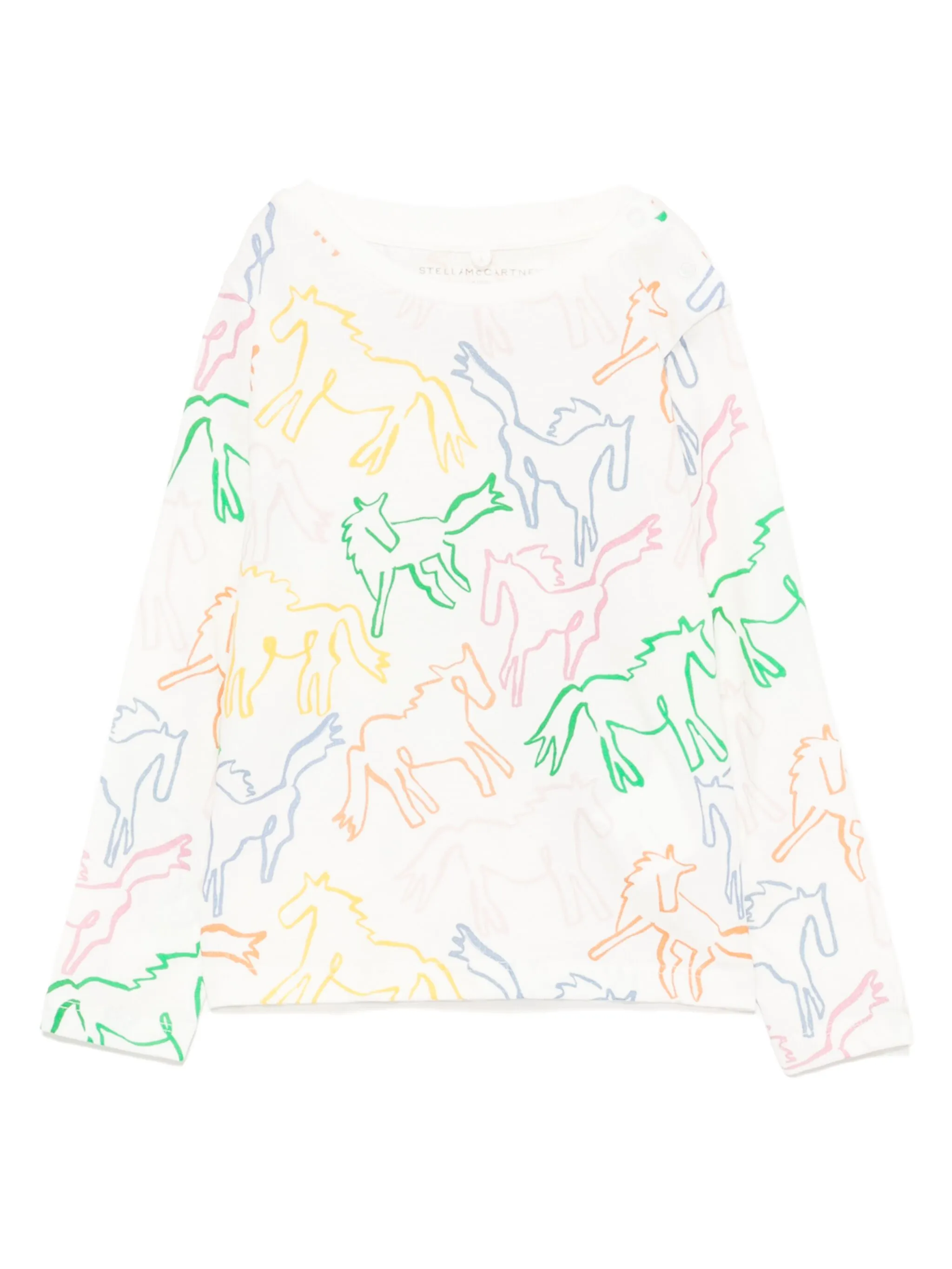 Футболка с длинными рукавами и принтом Stella Mccartney Kids, нейтральный
Футболка с длинными рукавами и принтом Stella Mccartney Kids, нейтральный