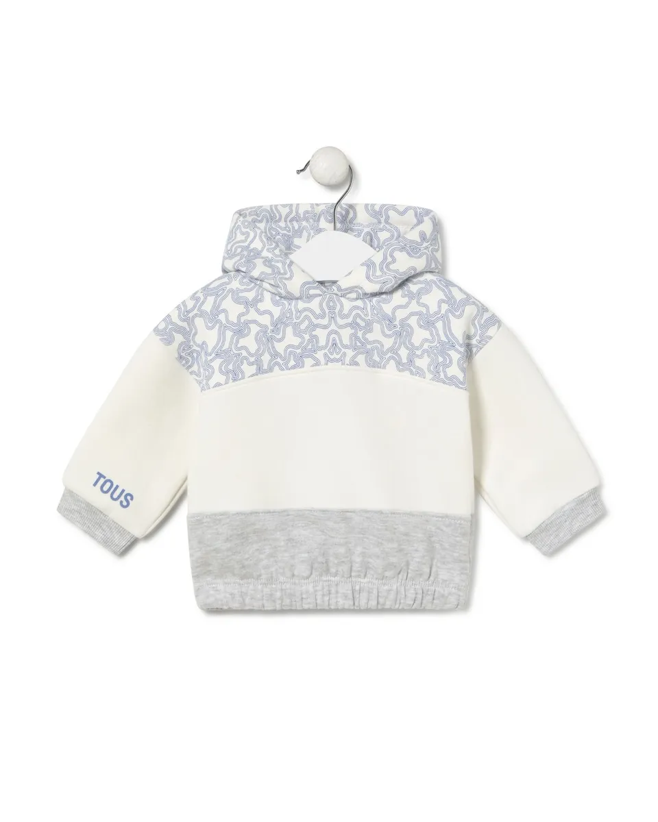 Детская толстовка с капюшоном из гладкого хлопка с принтом Kaos Tous, белый/серый
Детская толстовка с капюшоном из гладкого хлопка с принтом Kaos Tous, белый/серый