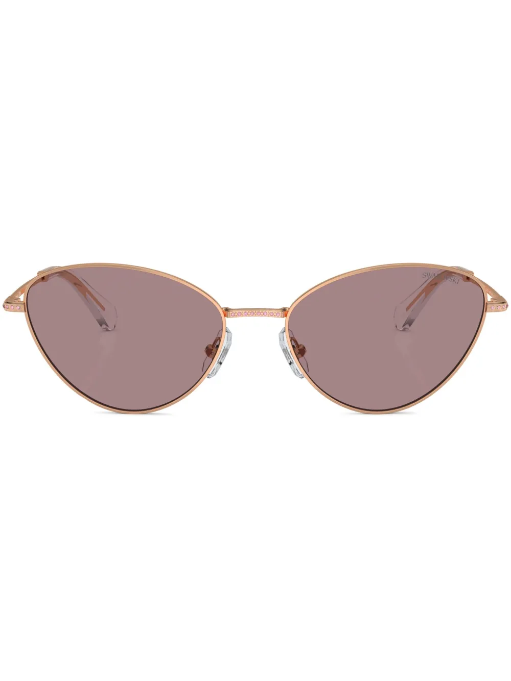 Солнцезащитные очки в оправе 'кошачий глаз' с кристаллами Swarovski, золотистый
Солнцезащитные очки в оправе 'кошачий глаз' с кристаллами Swarovski, золотистый