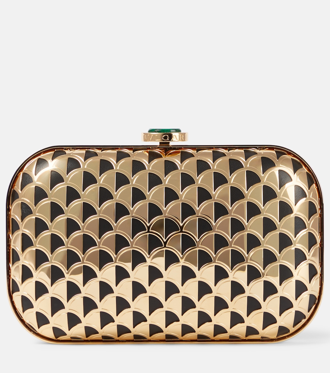 Кожаный клатч Calla Bvlgari, Gold/Black 
Кожаный клатч Calla Bvlgari, Gold/Black