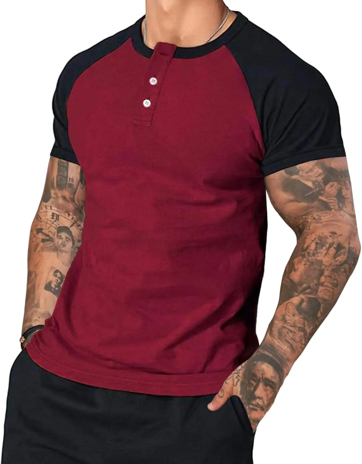 Мужская футболка с коротким рукавом и кнопками
Мужская футболка с коротким рукавом и кнопками