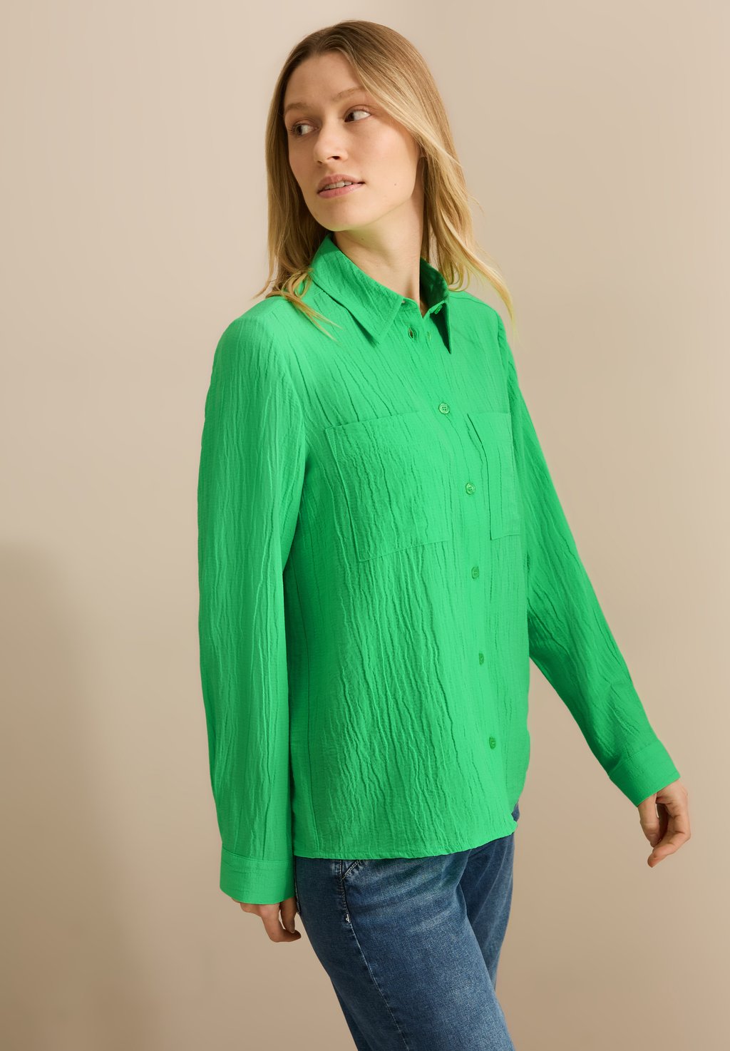 Блузка на пуговицах STRUKTUR Cecil, зеленый
Блузка на пуговицах STRUKTUR Cecil, зеленый