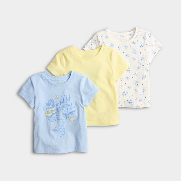 Детский набор из 3 футболок с коротким рукавом для девочек 4-12 лет Jumping Beans, Blue Wild Mermaid
Детский набор из 3 футболок с коротким рукавом для девочек 4-12 лет Jumping Beans, Blue Wild Mermaid