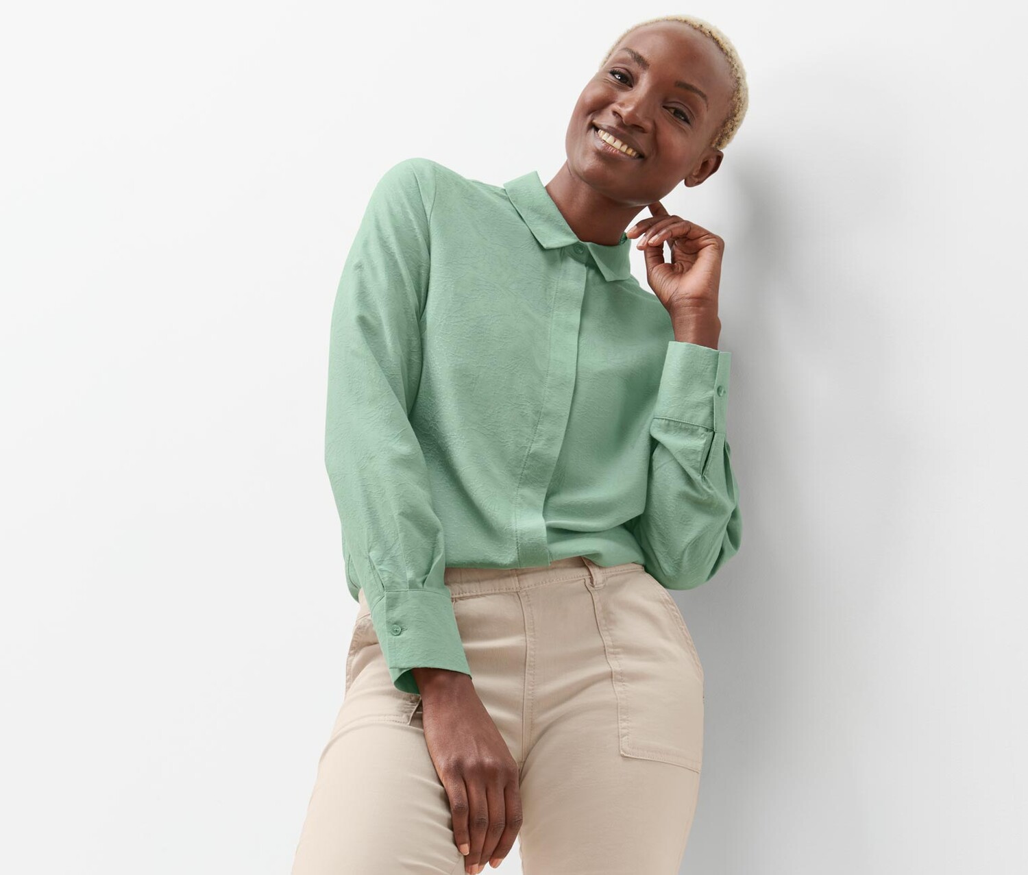 Жаккардовая блузка Tchibo, мудрец
Жаккардовая блузка Tchibo, мудрец