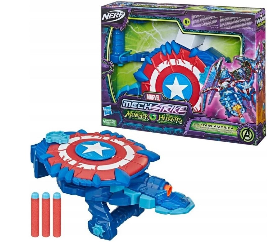 HASBRO NERF MECH STRIKE Щит Капитана Америки Капитан Америка
HASBRO NERF MECH STRIKE Щит Капитана Америки Капитан Америка