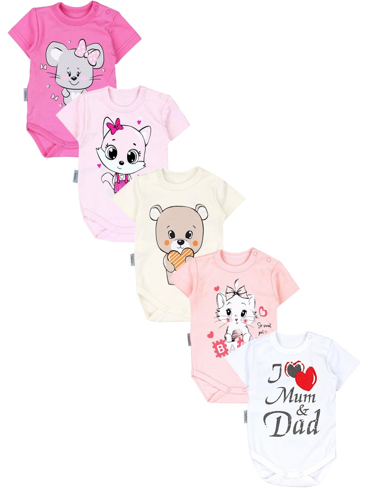 TupTam Детские боди с короткими рукавами и принтом с надписью, комплект из 5 штук, цвет экрю
TupTam Детские боди с короткими рукавами и принтом с надписью, комплект из 5 штук, цвет экрю