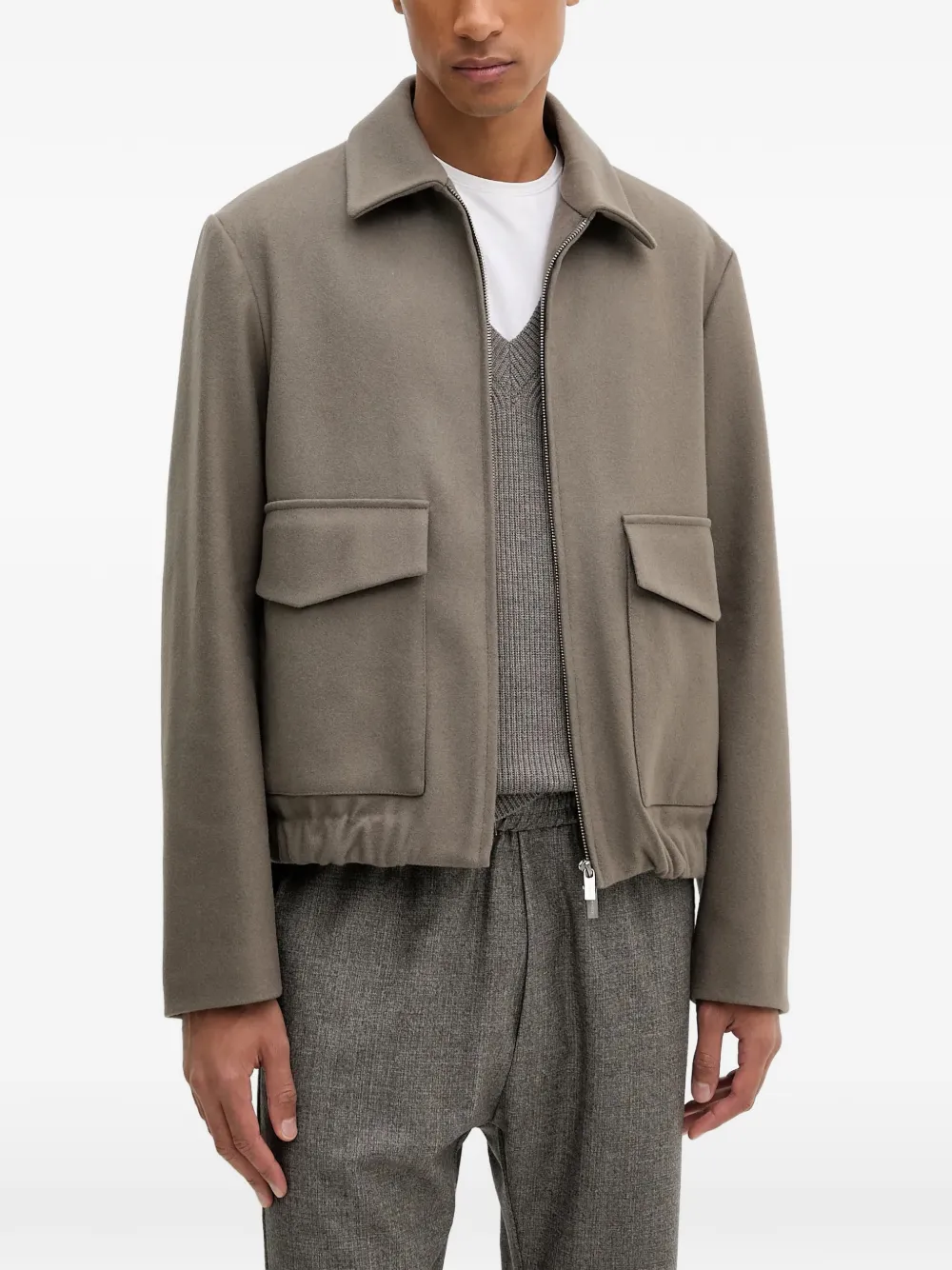 Куртка на молнии с клапанами на карманах Barena, серый
Куртка на молнии с клапанами на карманах Barena, серый