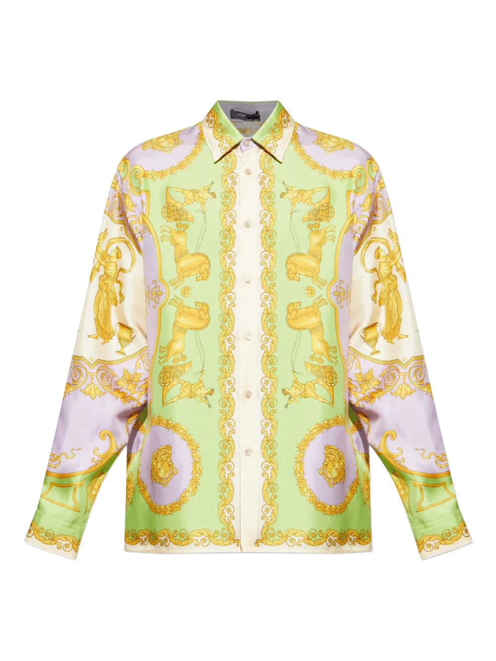 Рубашка с принтом Barocco Versace, зеленый
Рубашка с принтом Barocco Versace, зеленый