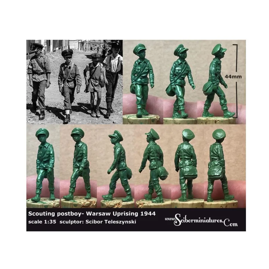 Польский разведчик-почтальон 1944 г., Historical Miniatures - Polish (1:35) (Scibor Monstrous Miniatures)
Польский разведчик-почтальон 1944 г., Historical Miniatures - Polish (1:35) (Scibor Monstrous Miniatures)