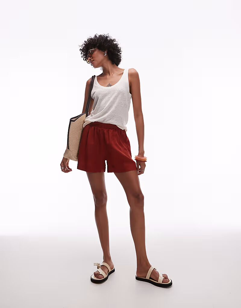 Льняные шорты ARKET с затягивающейся талией, цвет: ярко-оранжевый
Льняные шорты ARKET с затягивающейся талией, цвет: ярко-оранжевый