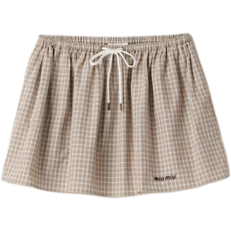 Мини-юбка Checked MIU MIU, бежевый
Мини-юбка Checked MIU MIU, бежевый