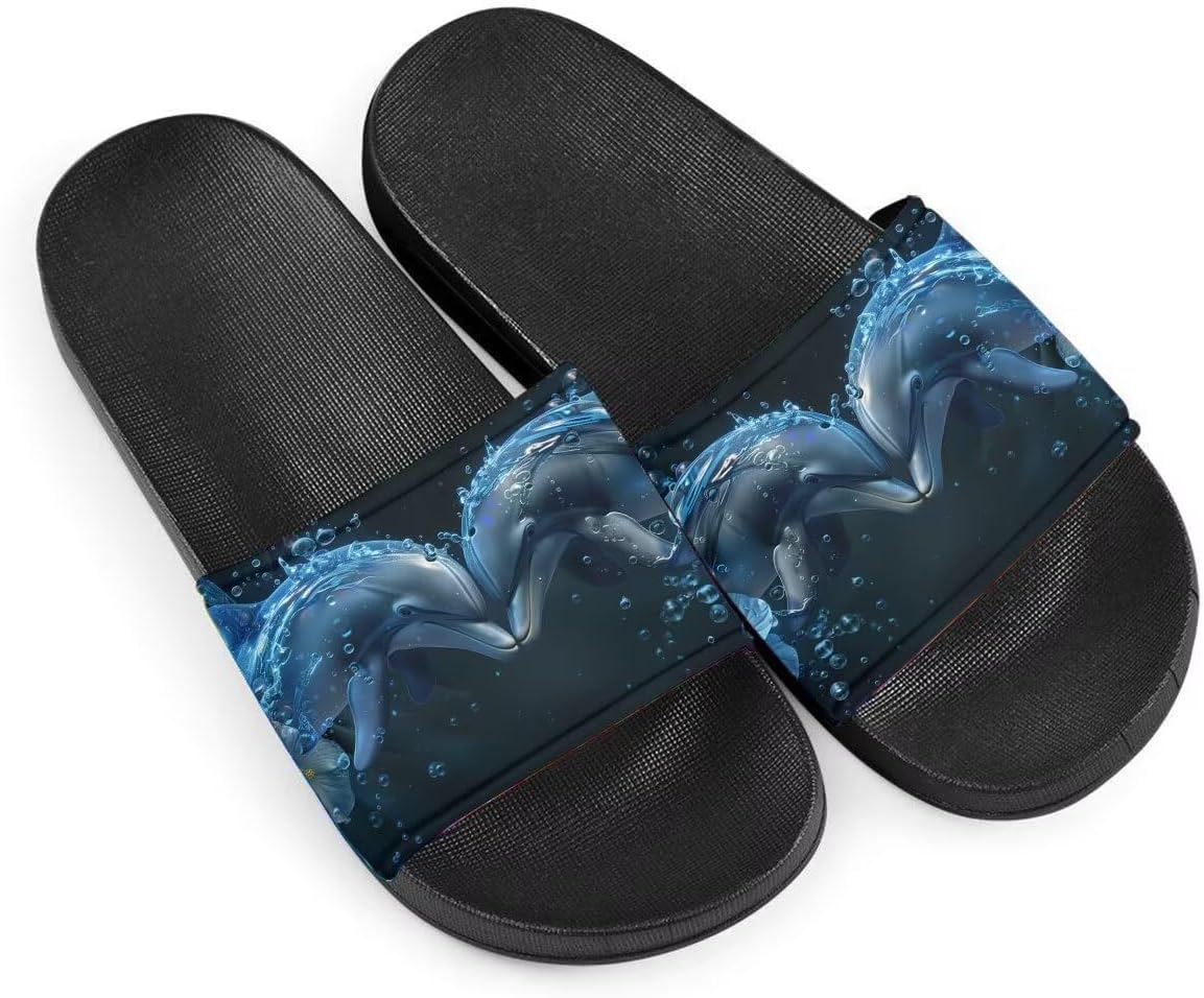 Женские шлепанцы слайд Нескользящие Синие дельфины Летние домашние тапочки для девочек Шлепанцы с пристраиванием Getelinseng
Женские шлепанцы слайд Нескользящие Синие дельфины Летние домашние тапочки для девочек Шлепанцы с пристраиванием Getelinseng